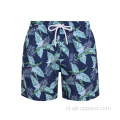 Blauwe aangepaste sublimatie zwembroek mannelijke strandshorts